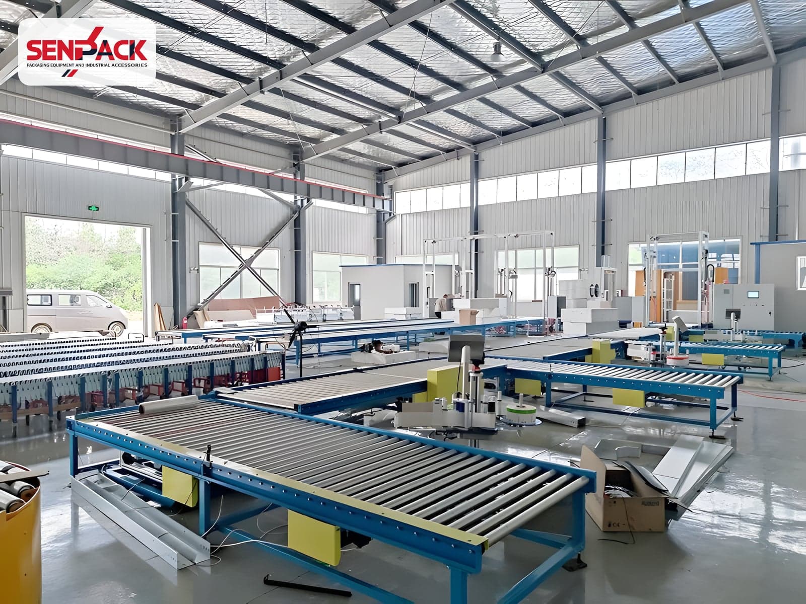 Dây chuyền đóng gói tấm xốp Polyurethane
