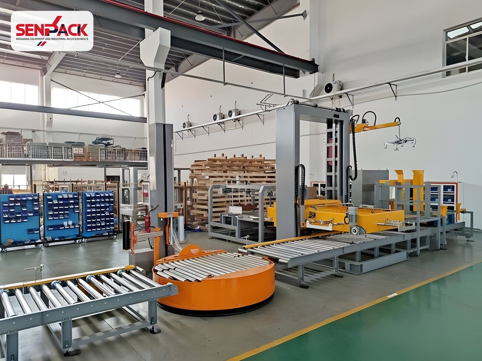 Hệ Thống Quấn Màng Co Pallet 4 Góc Tự Động