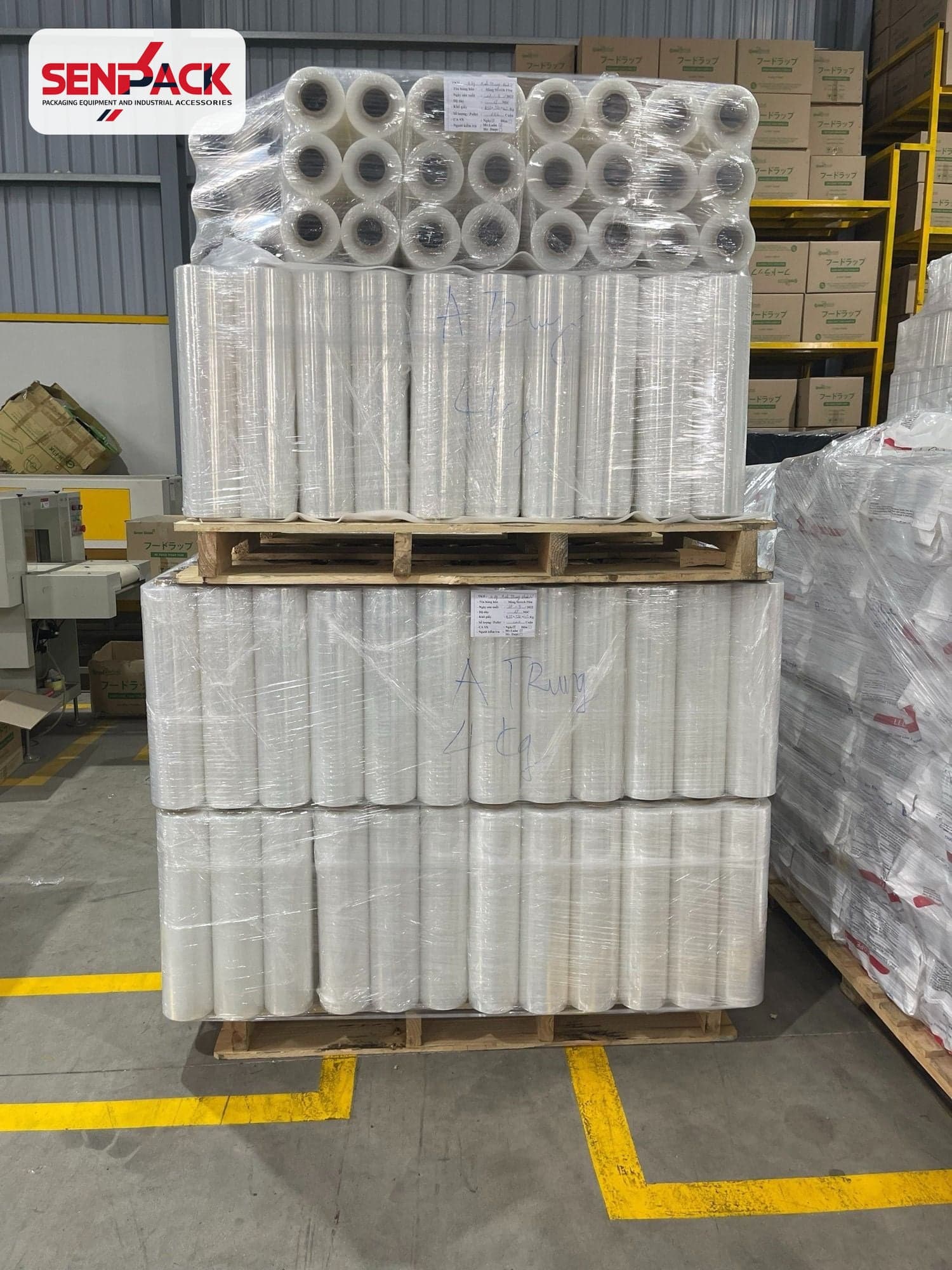 Cuộn màng phim Stretch Film 3kg (quấn tay) – Sendai