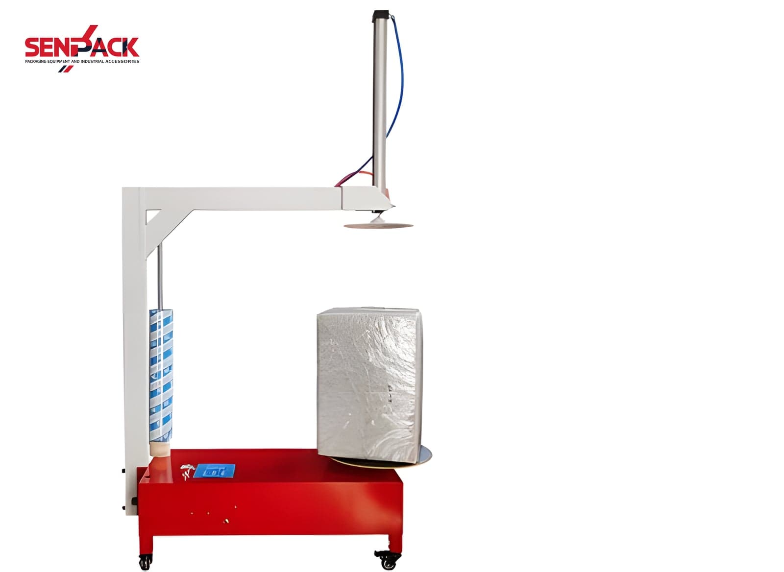 Máy quấn màng hộp carton mini