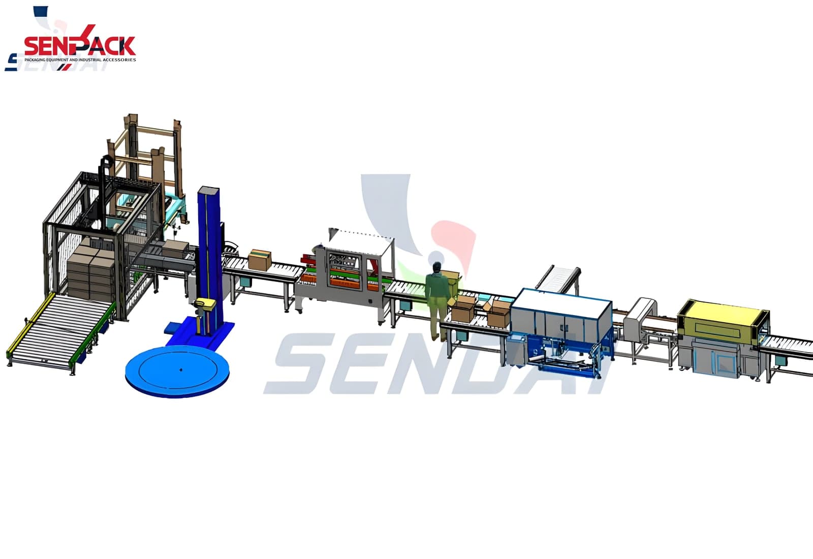 Hệ thống đóng gói thùng carton tự động