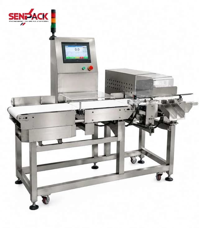 Máy kiểm tra trọng lượng tự động SENPACK CQ-XP400 checkweigher 20g–15kg