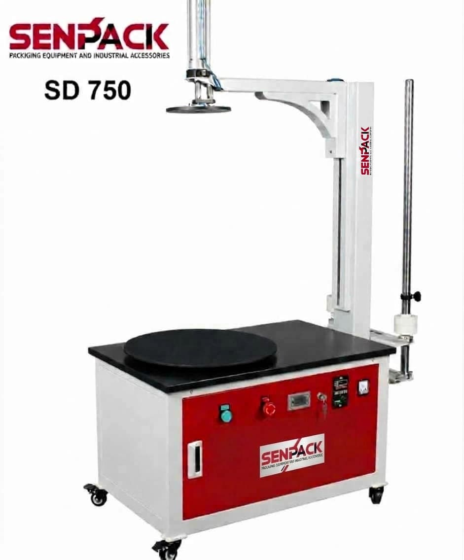 Máy quấn màng thùng Carton - SENPACK SD - 750 (Ép đỉnh bằng khí nén)